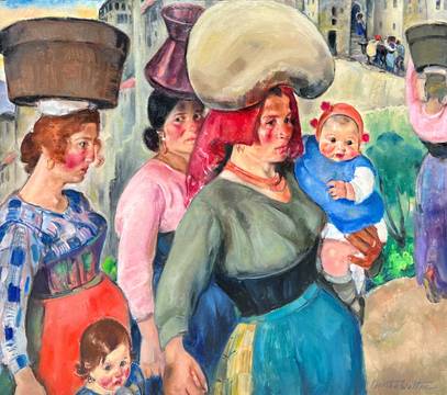 Martha Walter Women and Children in Anticoli, c. 1908-1910