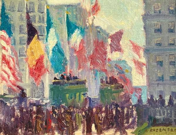 Olga Lea Rosenson Flags on Fifth Avenue
