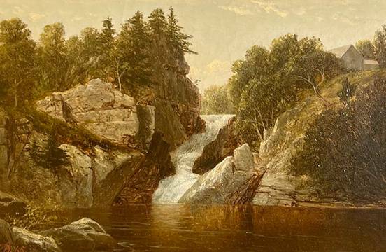 David Johnson Waterfall at Norwich, Connecticut, 1865