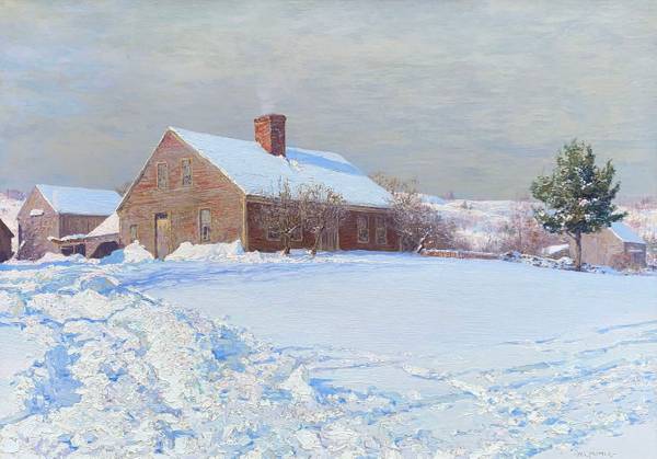 Walter Launt Palmer (1854-1932) Birthplace of the Senator, 1899 Oil on canvas 25 x 35 inches Signed and dated lower right Walter Launt Palmer Birthplace of the Senator, 1899