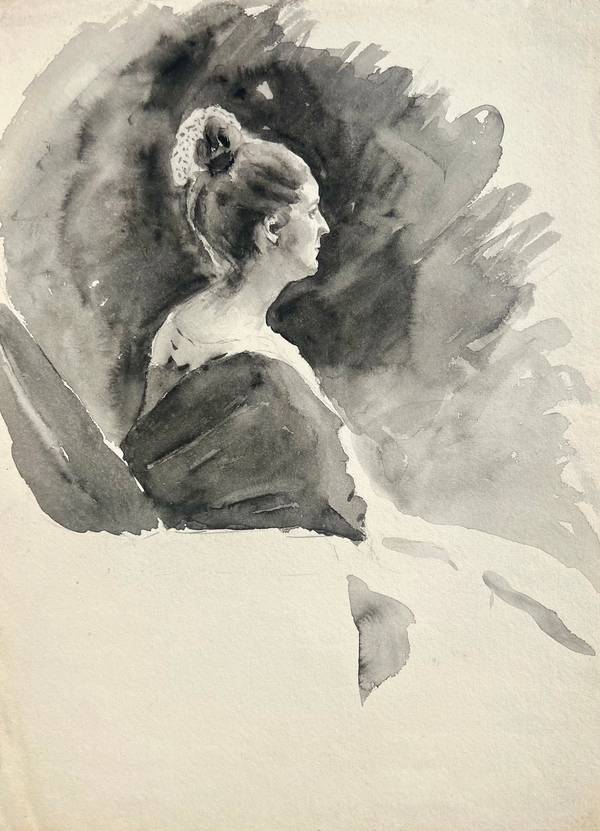 Carolyn Campbell Mase Portrait of a Woman in Profile