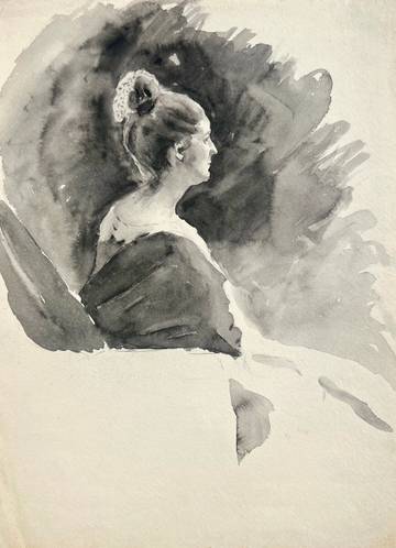 Carolyn Campbell Mase Portrait of a Woman in Profile
