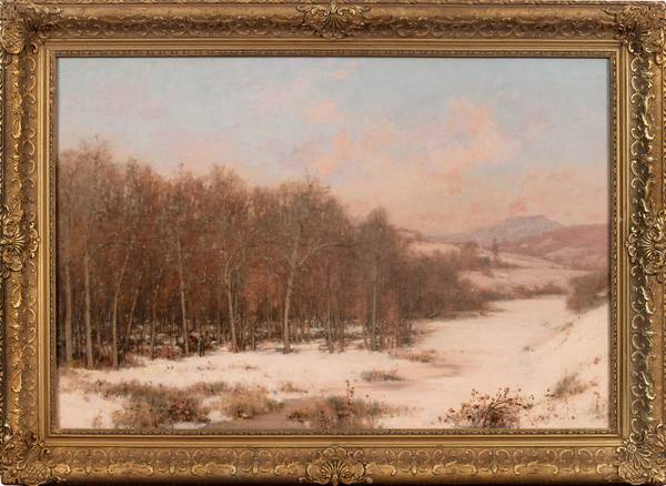 JERVIS MCENTEE (1828-1891)
Vermont Sugaring
Oil on canvas
20 x 30 inches McEntee, Jervis-Vermont Sugaring - in new frame.jpg