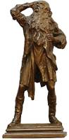 WILLIAM CLARK NOBLE (1858-1938)
Rip Van Winkle as portrayed by Joseph Jefferson, circa 1895.
Bronze.
10 1/2 inches (height)
Signed: Noble on the base. JNO. Williams, Founder, N.Y. (signed on base) Noble, William Clark. Rip Van Winkle as portrayed by Joseph Jefferson.jpg