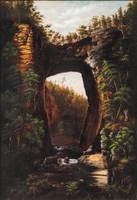 Josephine Chamberlain Ellis
Natural Bridge, Virginia
Oil on canvas
24 x 18 inches
Signed and dated 1884, lower right Josephine Chamberlain Ellis Natural Bridge, Virginia