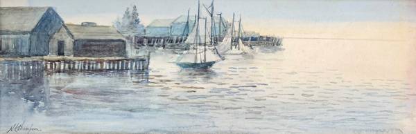 Nellie Louise Thompson Early Evening, Gloucester Harbor