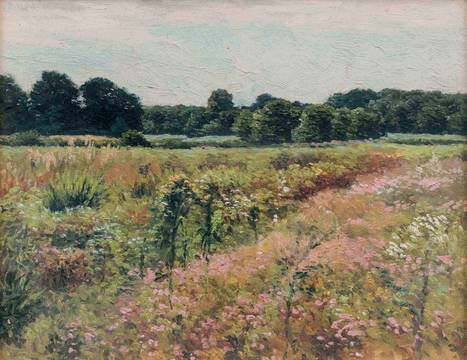 James Perry Wilson Field of Wildflowers Painted at Towaco New Jersey Unframed