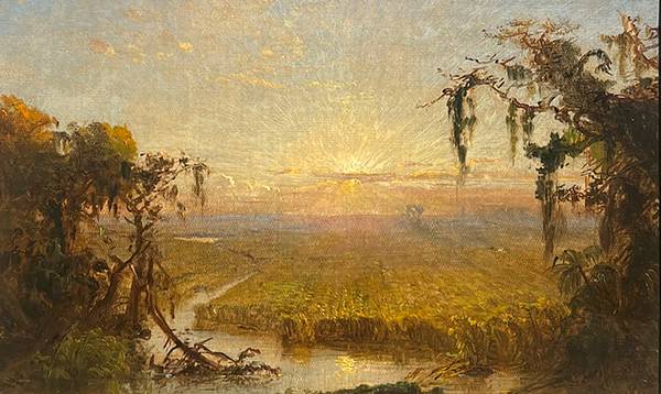 Jasper F. Cropsey Study for Cane-Brake, c. 1862