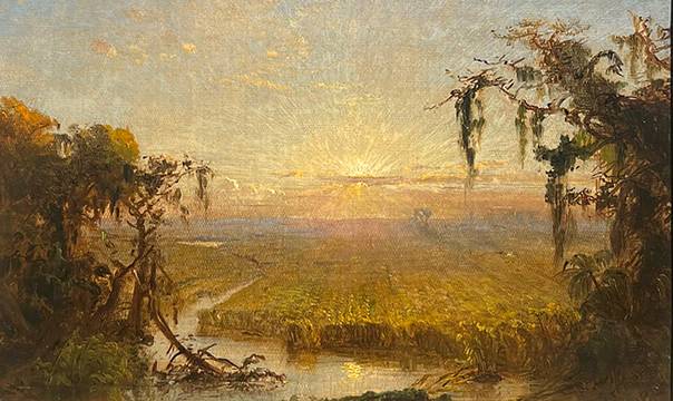Jasper F. Cropsey Study for Cane-Brake, c. 1862