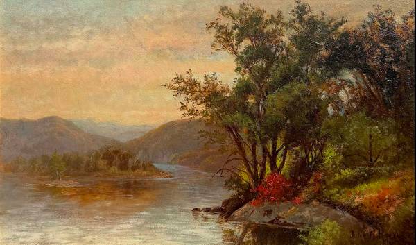 Julie Hart Beers Landscape on the Hudson