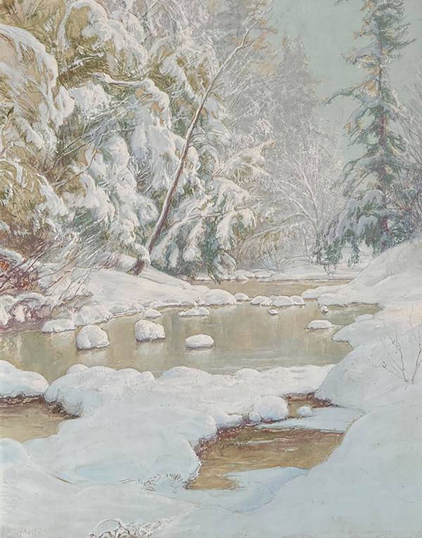 Walter Launt Palmer Winter Stream