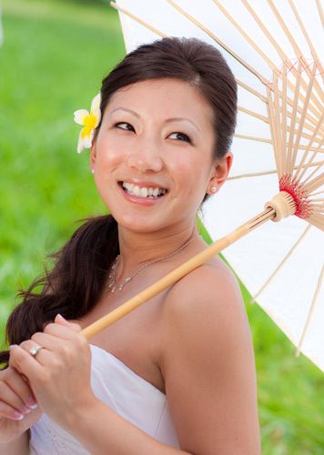 Bride with an Umbrella