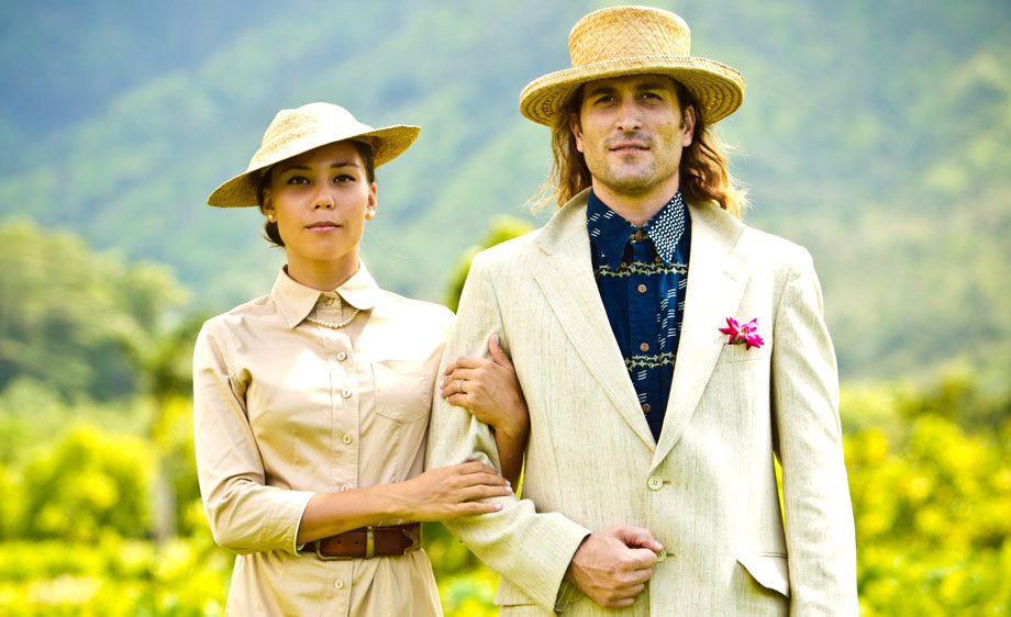 Old Fashioned Farmer Couple