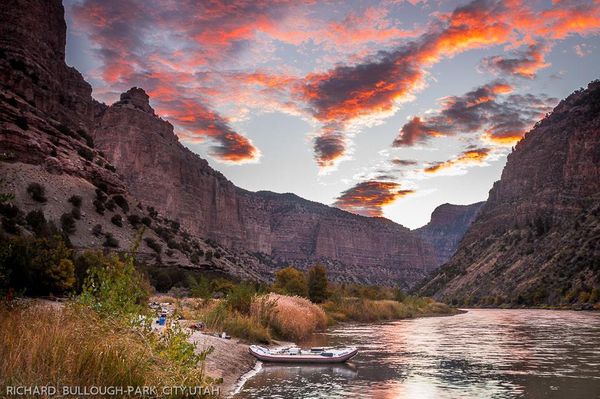 Camp in Lodore Canyon, Colorado
