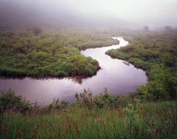 East Canyon in the Wasatch Mountains, Utah Morning Fog