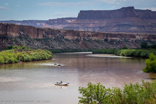 Rafts on the Green River, Utah
