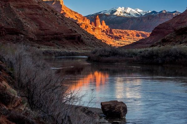 Colordao River, Fisher Towers, and LaSal Mountains