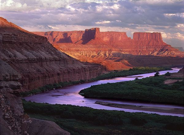 Canyonlands National Park along the Green River, Utah River Evening in Canyonlands