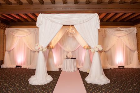 Jewish wedding ceremony with chuppah at the Dayton Masonic Center Dayton, Ohio