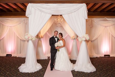 Jewish wedding ceremony with chuppah at the Dayton Masonic Center Dayton, Ohio