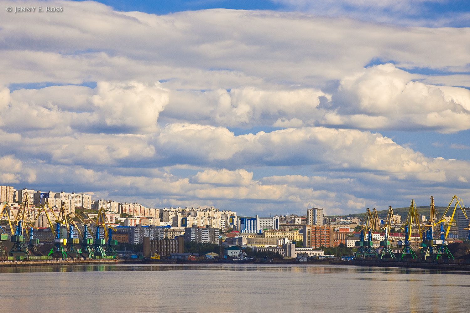 Port of Murmansk, Kolskiy Gulf, Kola Peninsula, Barents Sea, Russia.