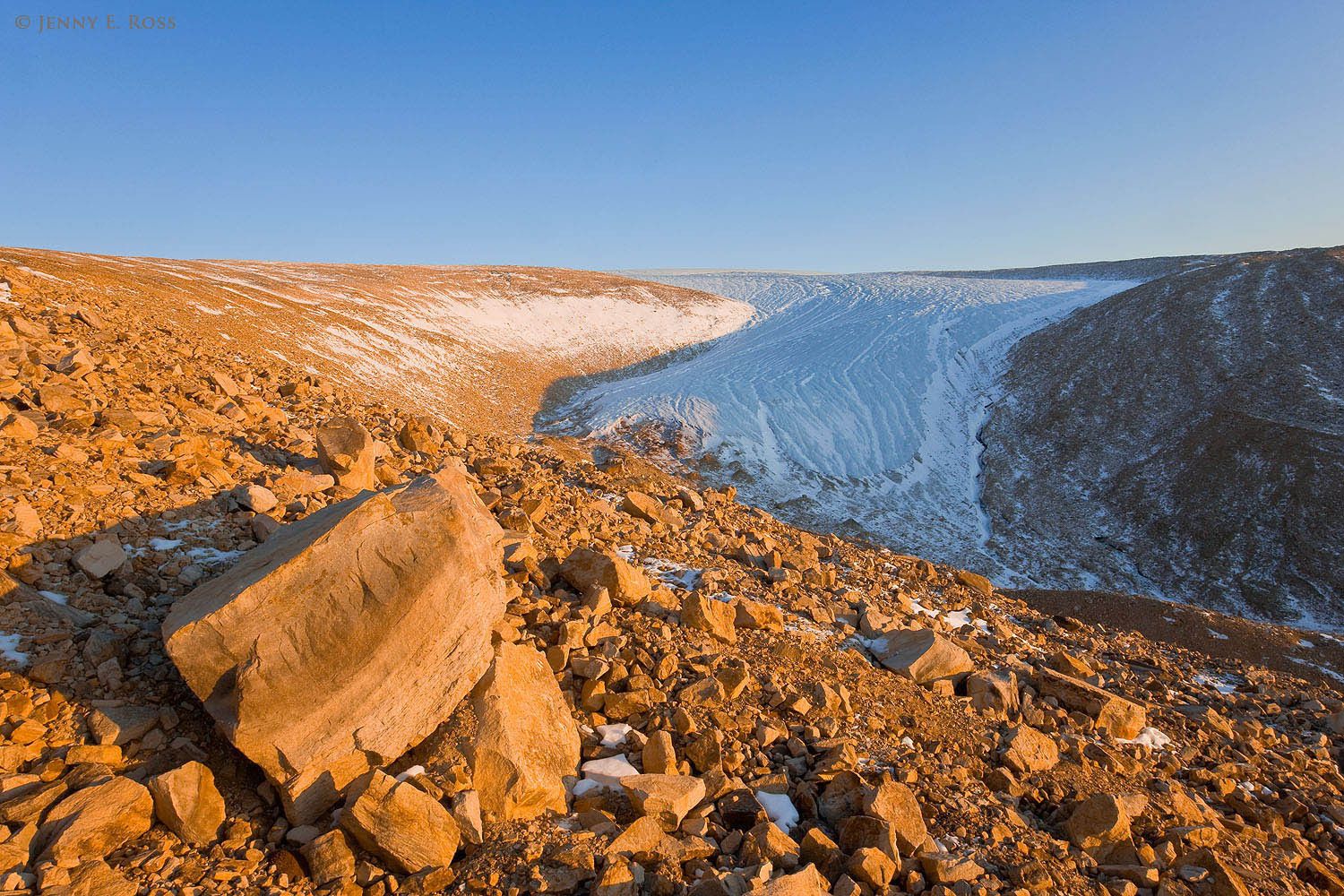 The shrinking Greenland Ice Sheet in Northwest Greenland.