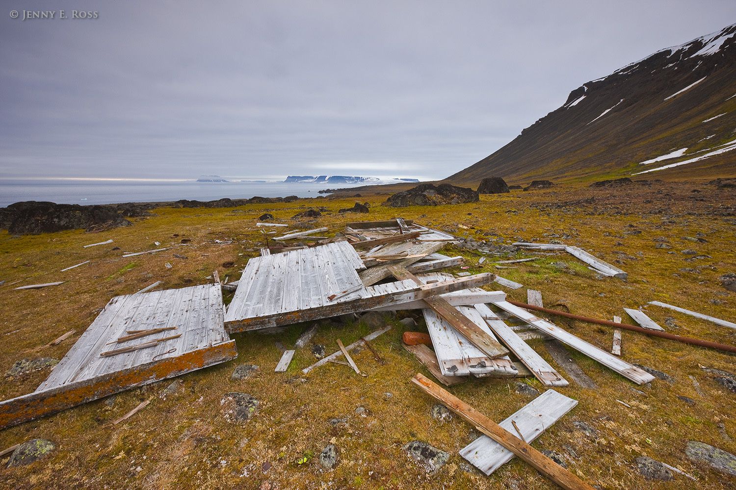Relics of Arctic exploration, Cape Flora, Northbrook Island, Franz Josef Land, Russia.