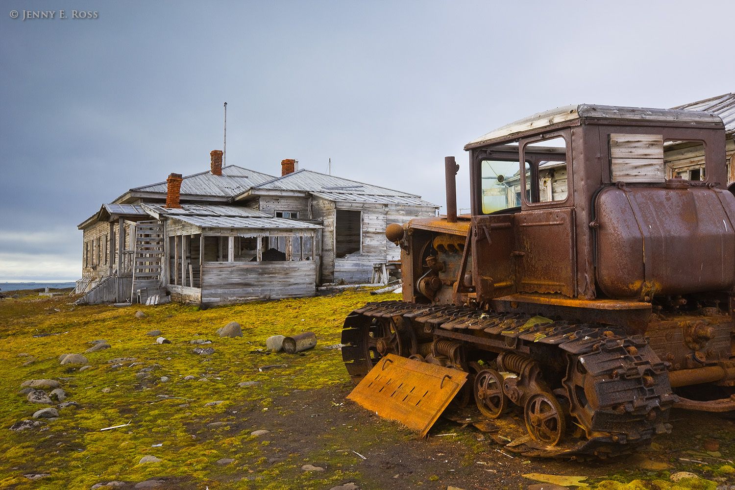 Relics at Tikhaya Station, Hooker Island, Franz Josef Land, Russia.