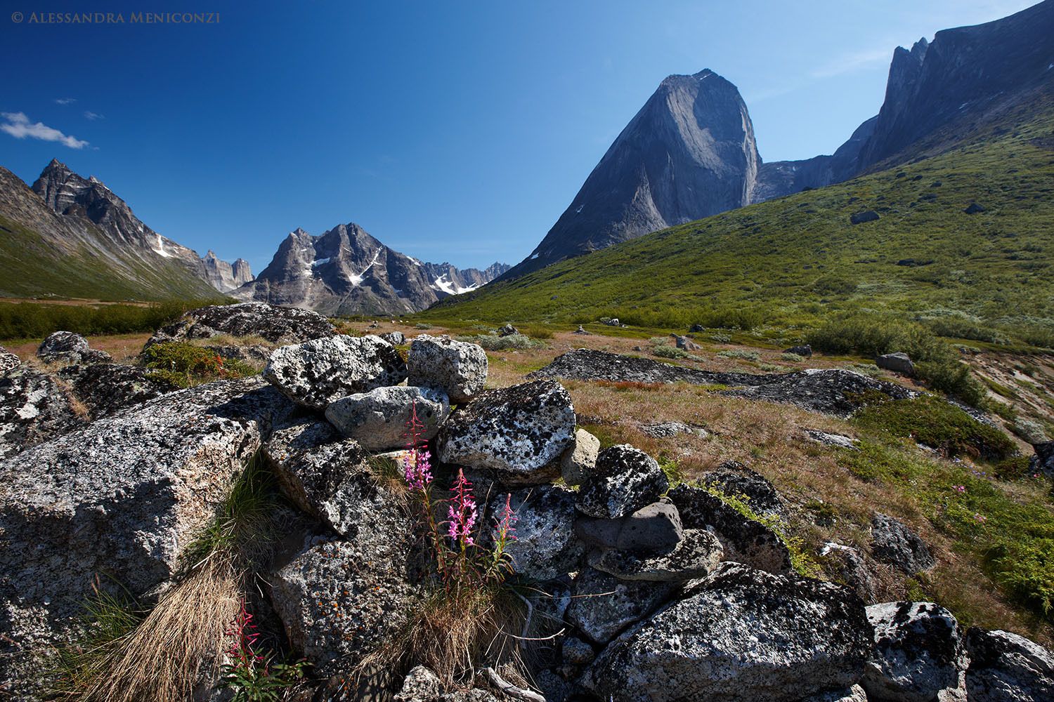 Norse ruins, probably from the 11th Century, in Tasermiut Fjord, South Greenland.