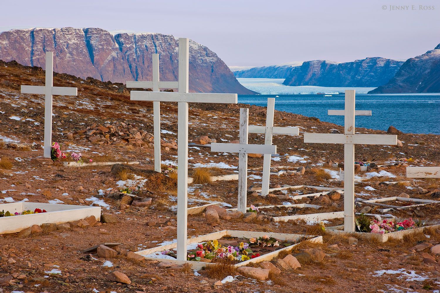 The cemetery in Siorapaluk, Northwest Greenland.