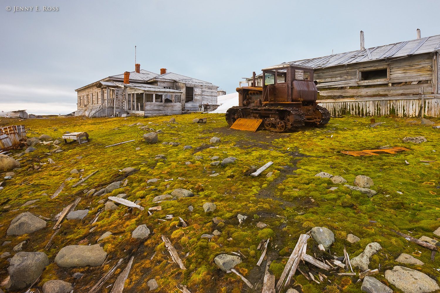 Relics at Tikhaya Station, Hooker Island, Franz Josef Land, Russia.