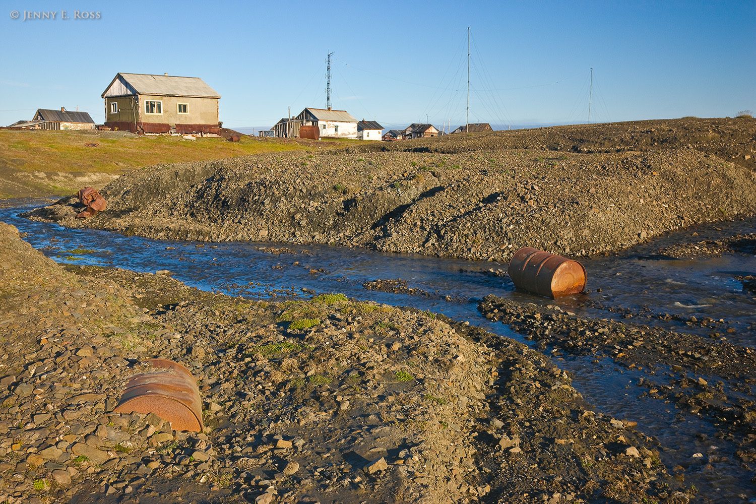 Ruins at Ushakovskoye Village, Wrangel Island, Rogers Bay, Chukchi Sea, Russia
