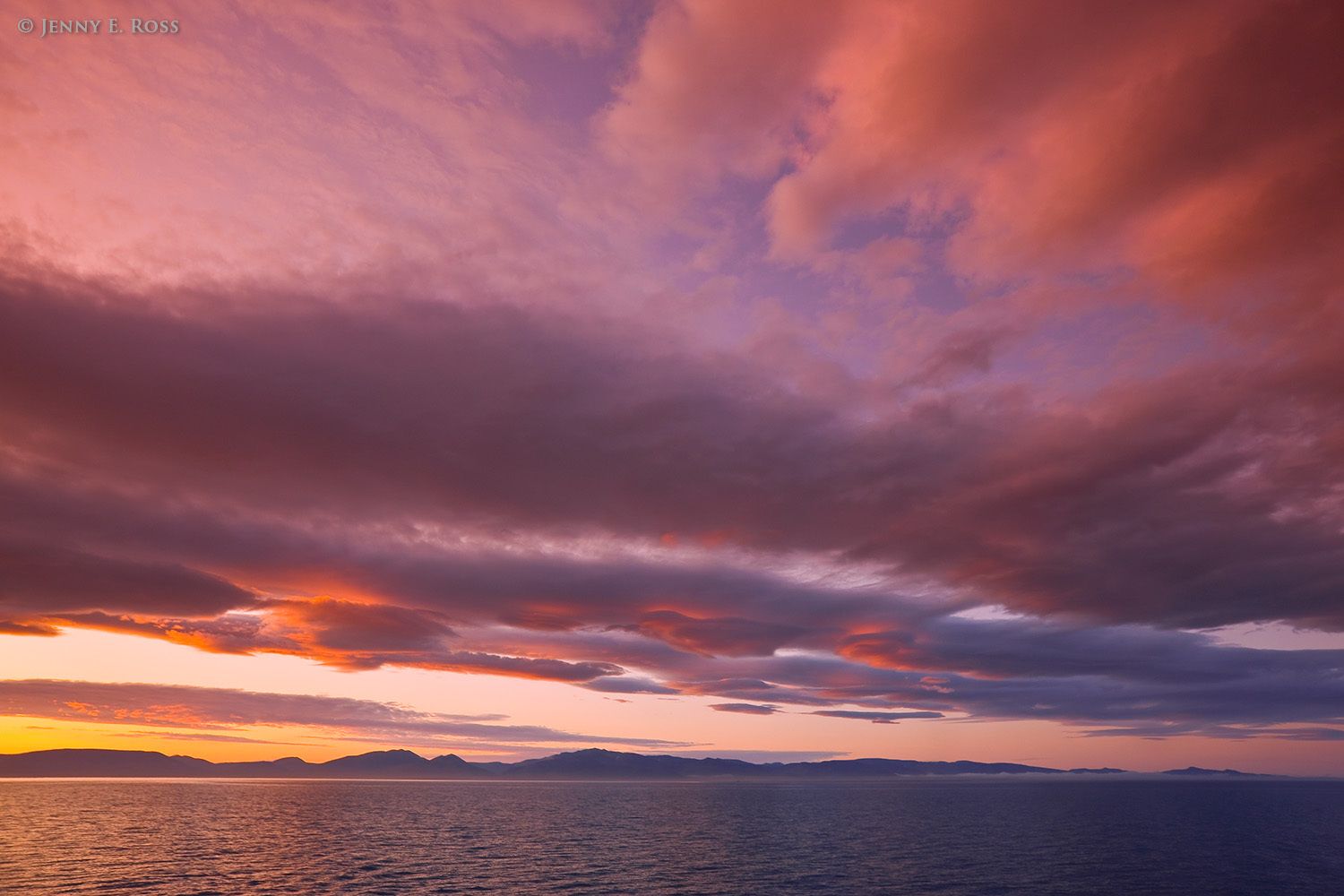 Wrangel Island at Sunset, Chukchi Sea, Russia