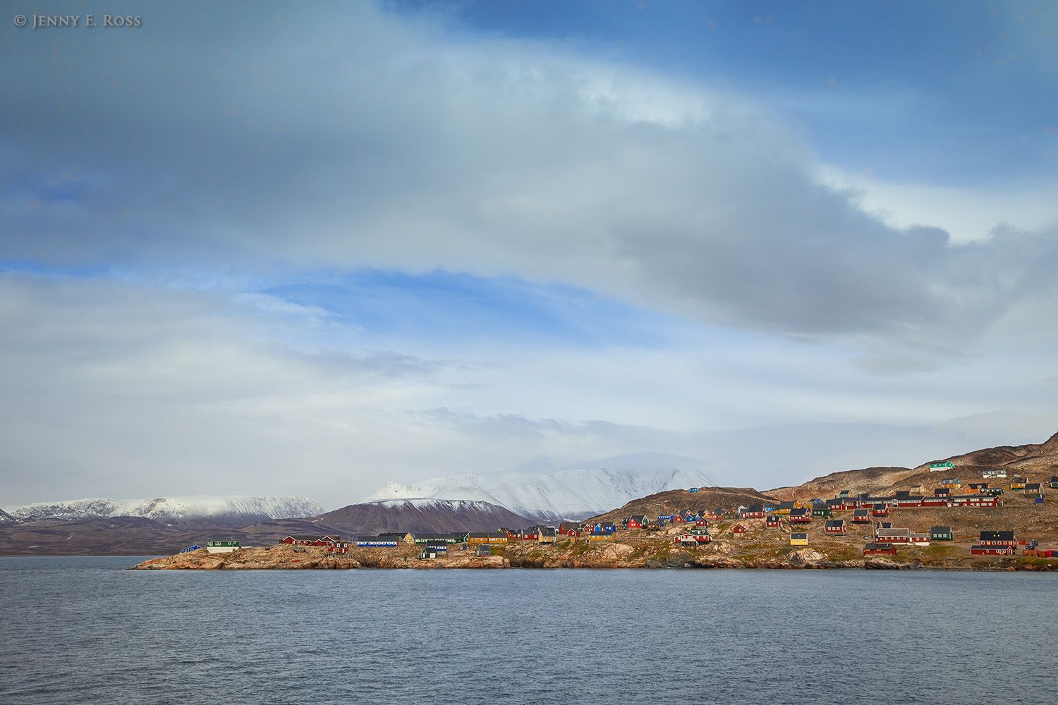 Inuit settlement Scoresbysund, Northeast Greenland