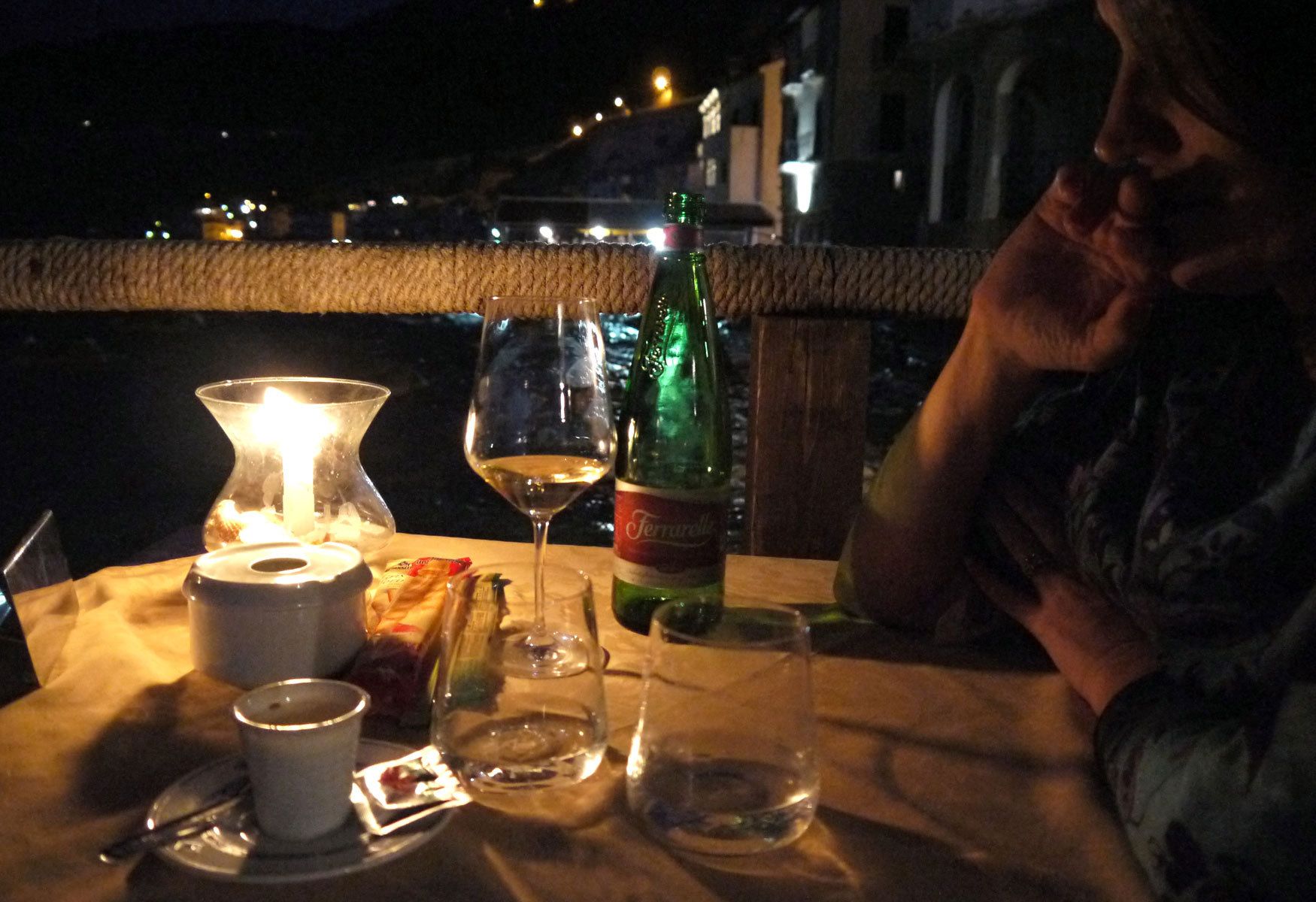 Romantic in Italy.  A romantic evening in Venice, Italy.