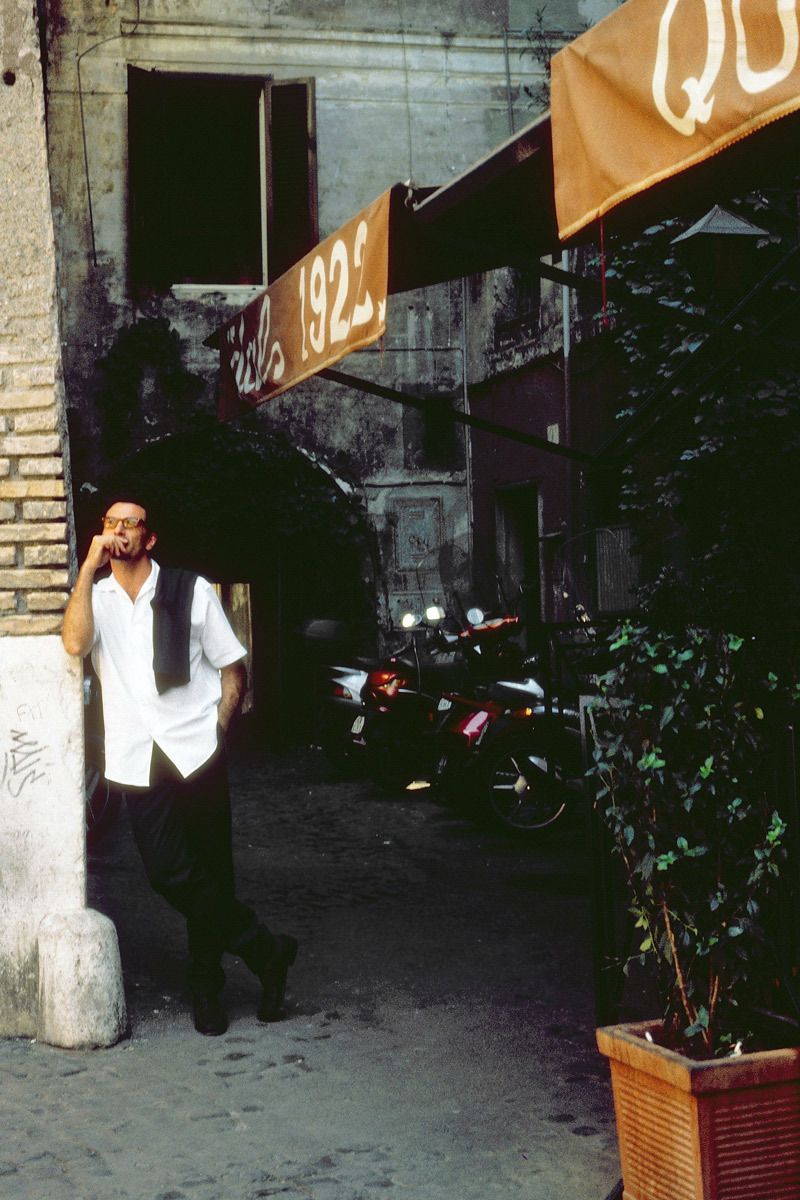 Fashion image for editorial photoshoot in Rome, Italy.