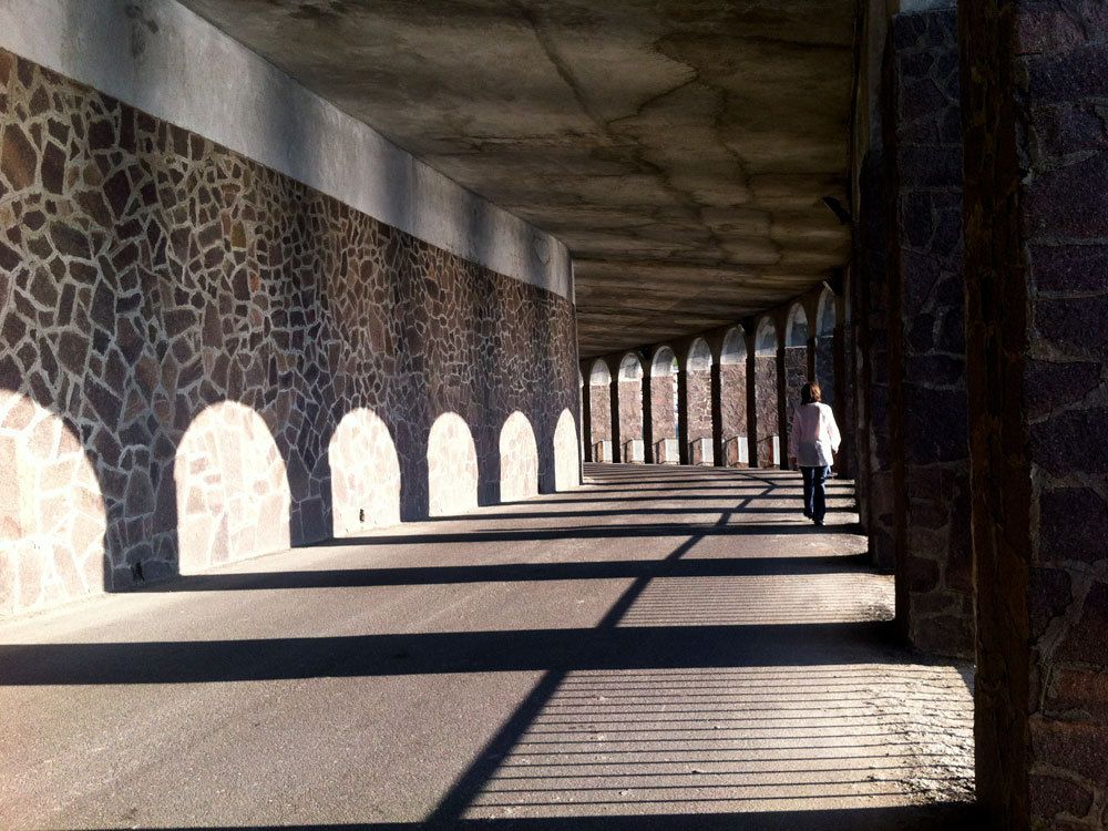 Study of shadows. Arches and more arches.