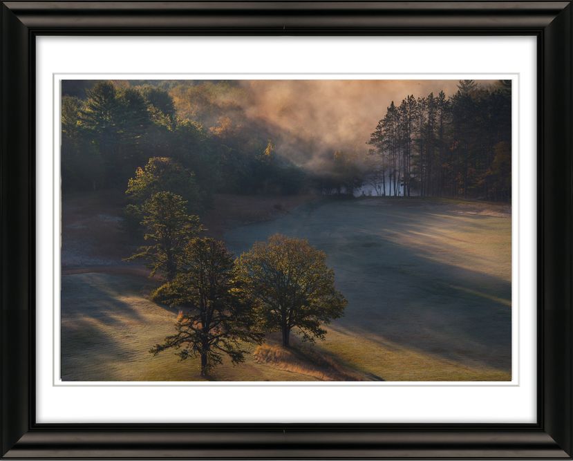 Framed 9668 Sunrise and Mist Quabbin Livebooks.jpg