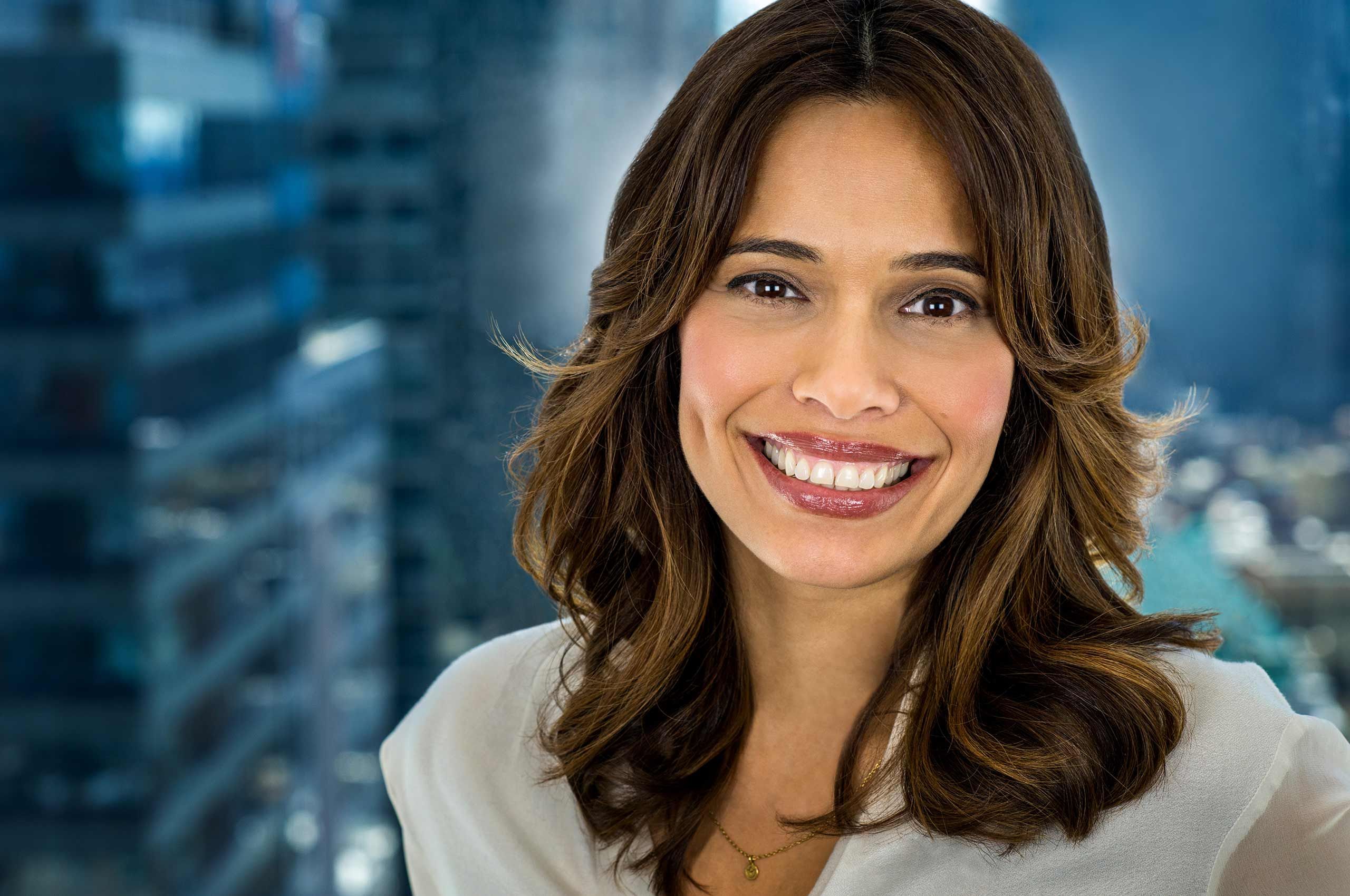 NYC Office Headshot of Daisy Auger-Dominguez, Chief People Officer at VICE Media