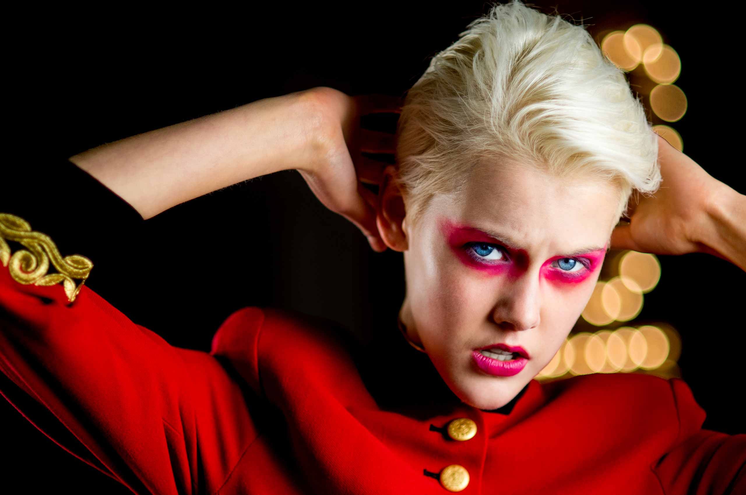 In studio fashion photography & portrait shoot for model Alix V.