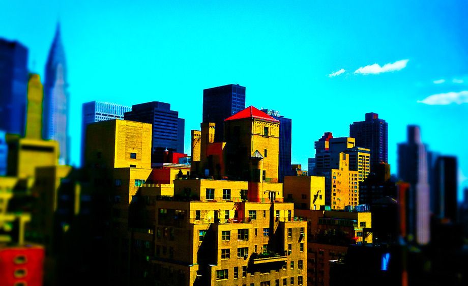 NYCCamera Phone: iPhone 3GsTilt-shifted and saturated with Photoshop Express mobile app.