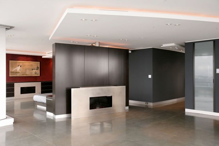 MILLWORK Project # 533Quarter Cut WalnutUpholstered Wall PanelsStainless Steel