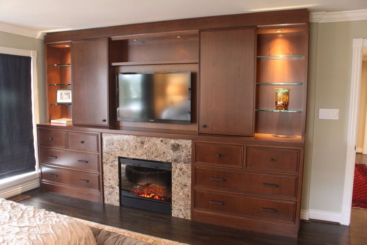 MASTER BEDROOM WALL UNIT Project#1094, Open