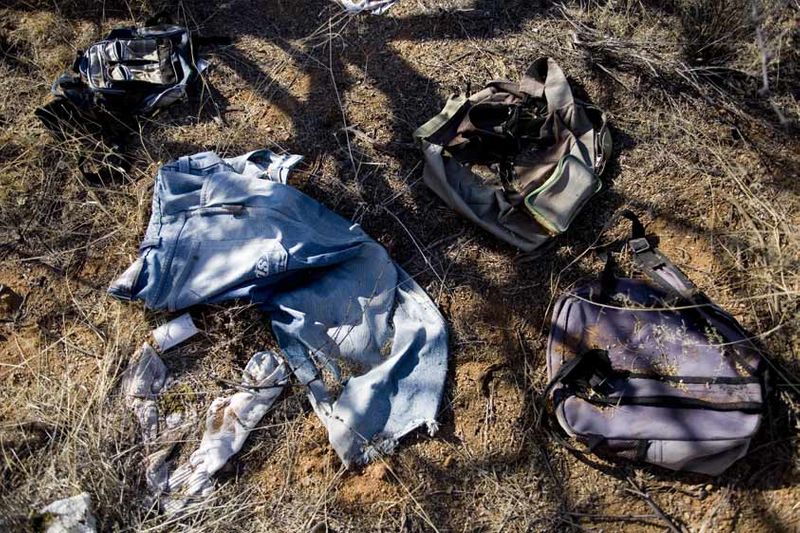 As they near 'civilization,' migrants abandon their few belongings and change into a fresh set of clothes to distract attention from their journey. Yesterday's Life