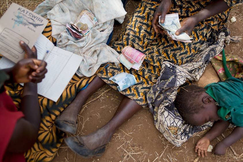 An extensive checks and balances system among the women insures that the funds are safely kept and organized. Bookkeeping