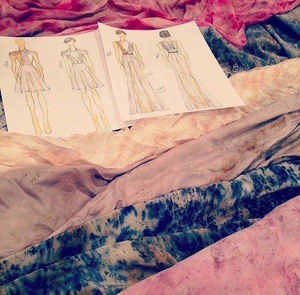 Initial Sketches for Grecian Goddess Dress