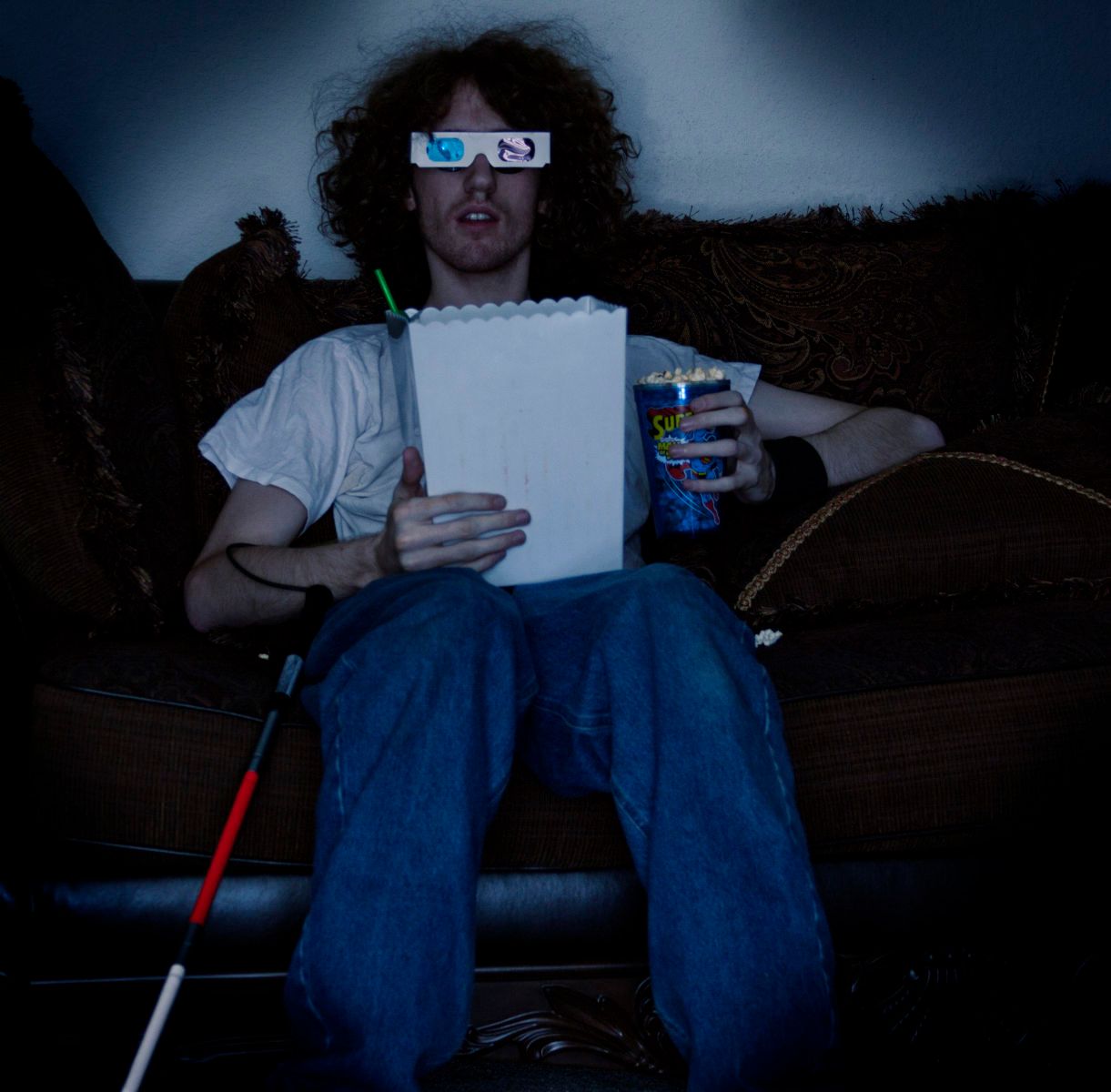 "Blind Man Watching A 3D Movie" November 2013