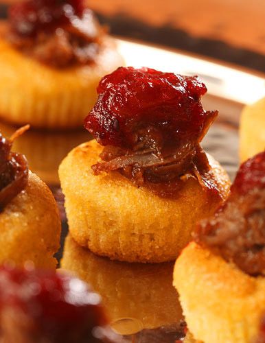 Corn Muffin with pulled pork