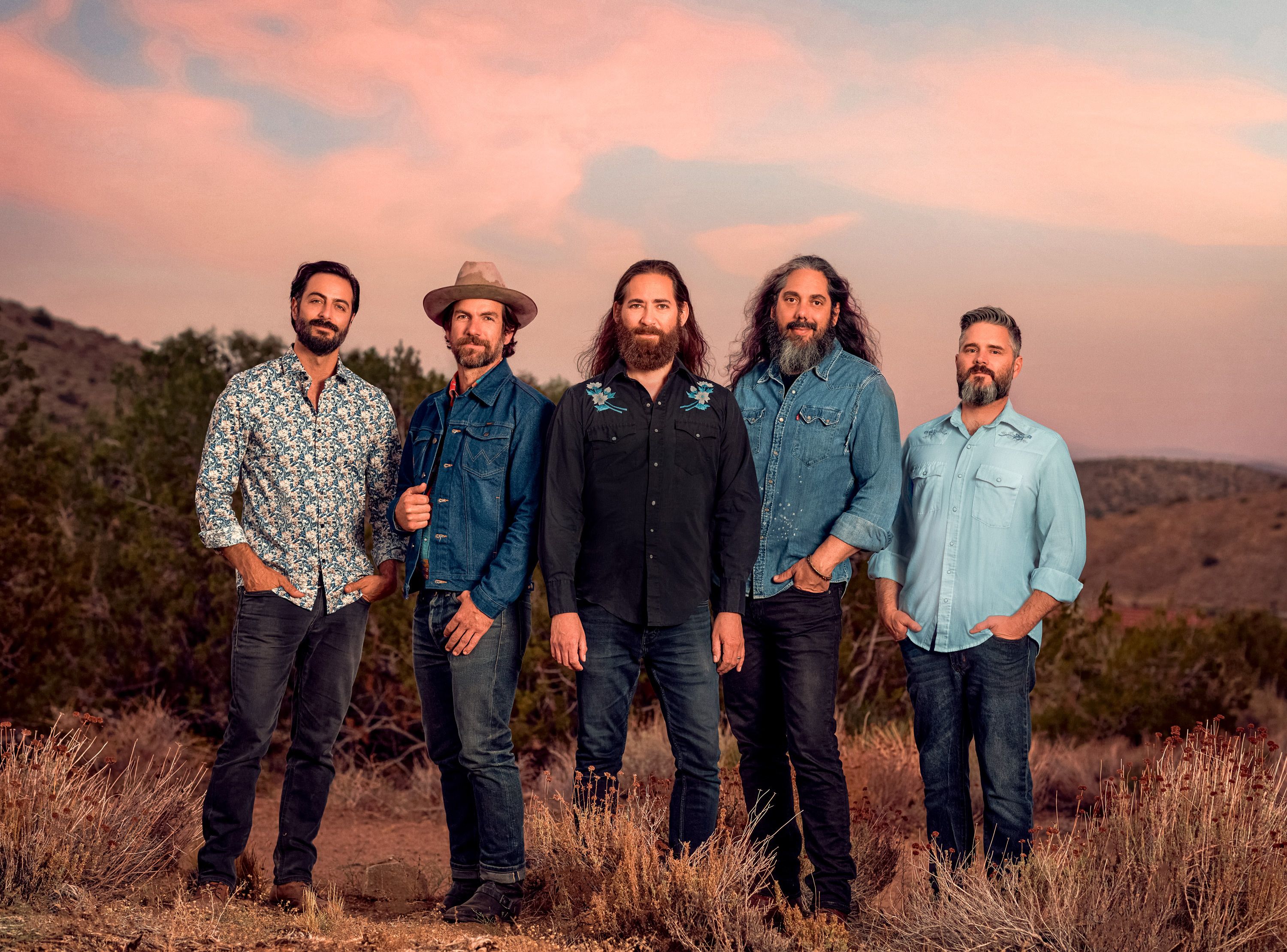 Band photographed on location