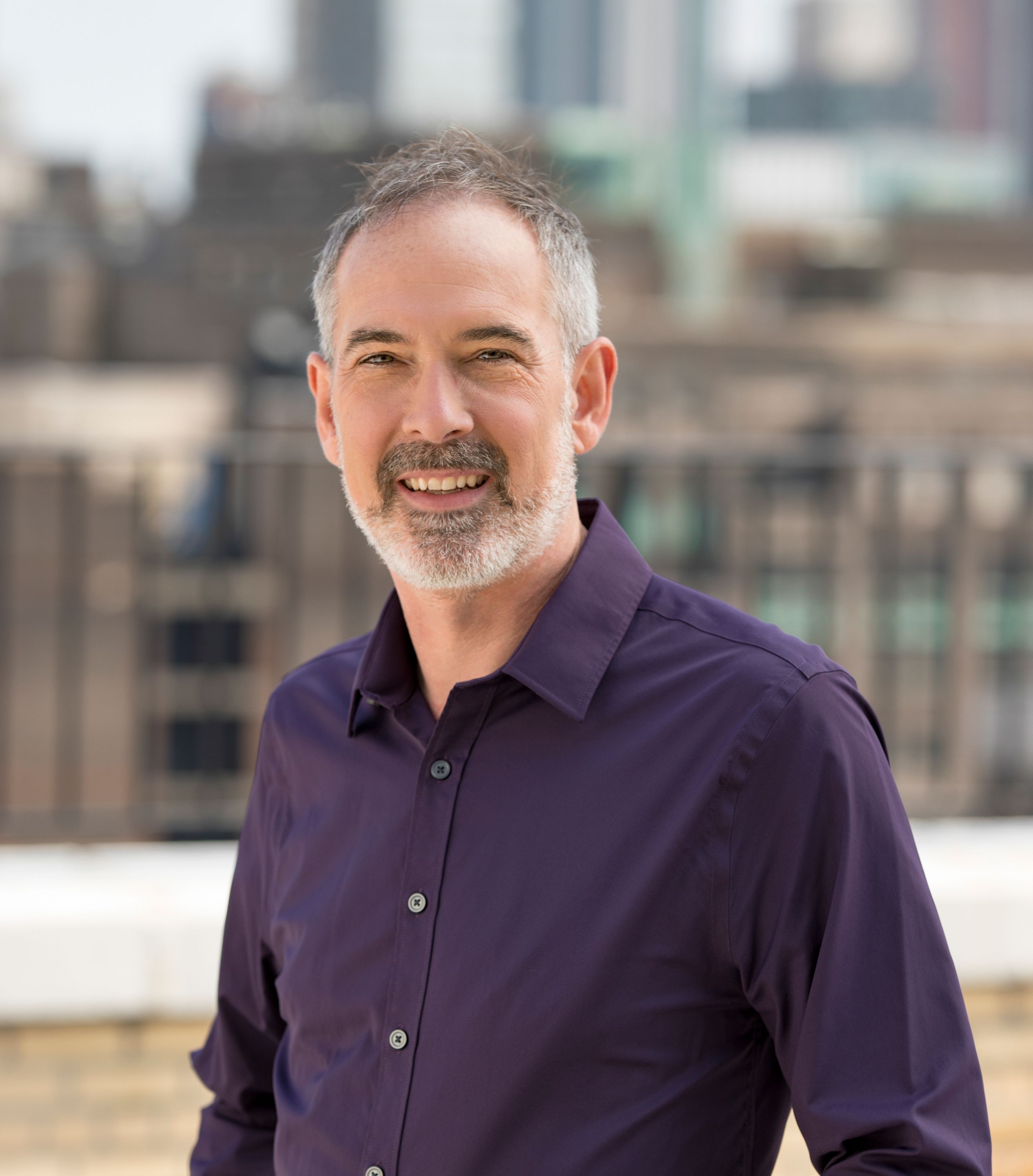 Rooftop portrait in New York City